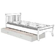 Broadway Truckle Bed, White, Single