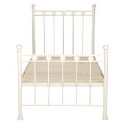 Daisy Wrought Iron Bedstead, Cream