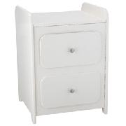 John Lewis Alaska Bedside Cabinet, White