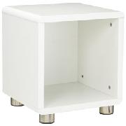 Mini Malibu Bedside Table, White