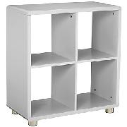 Mini Malibu Bookcase, Silver