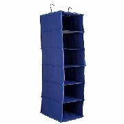 Wardrobe Hanging Organiser, Navy/Blue