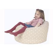 Beige Spotty Bean Bag