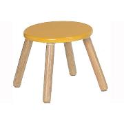 Wooden Stool - Yellow