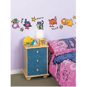 Animals Alphabet Stikarounds Wall Stickers 52 Pieces