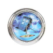 Doctor Who Wall Clock Tardis Chrome Illuminating Design Dr