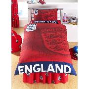 England Duvet Cover and Pillowcase 'Red 3 Lions' Design Bedding