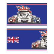 Italian Job Mini Cooper Wallpaper Border