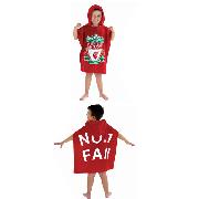 Liverpool Fc Poncho Hooded Towcho Towel