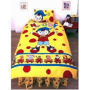 Noddy Duvet Cover and Pillowcase Train Design Bedding