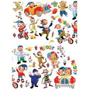 Noddy Wall Stickers Stikarounds 36 Pieces