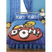 Simpsons Duvet and Pillowcase Homer 'Speech' Design Double Size Bedding