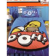 Simpsons Duvet Cover and Pillowcase Homer 'Speech' Design Bedding