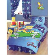 Simpsons Valance Sheet Bart 'Skate' Design Fitted - Great Low Price
