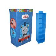 Thomas the Tank Engine Fabric Wardrobe and Hanging Unit 'Zipperobe'