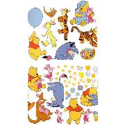 Winnie the Pooh Wall Stickers Stikarounds 46 Pieces