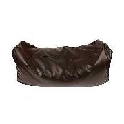 Faux Leather Bean Bed - Chocolate