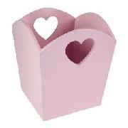 Gloss Wooden Bin - Pink