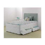 Layezee Pillow Top Mattress On 135CM 4Drw Platform Top Base