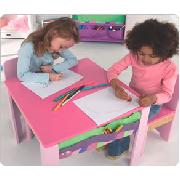 Wooden Play Table and Chairs