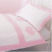 Applique Gingham Trim Duvet Set - Single