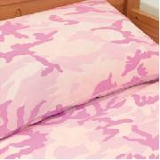 Camo Duvet Cover Single Pink