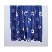 Chelsea Fc Pair of 66 x 54In Unlined Curtains - Blue
