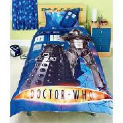 Dr Who Single Duvet Cover Set - Blue