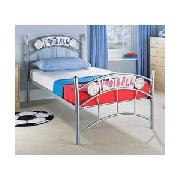 Footy Single Bedstead with Sprung Mattress