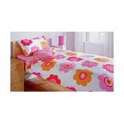 Funflower Single Duvet Cover Set - Pink