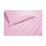 Kids Plain Dyed Single Bed Sheet Set - Pink