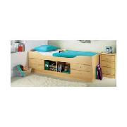 Malibu Beech Cabin Bed with Sprung Mattress