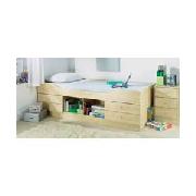 Malibu Maple Cabin Bed with Sprung Mattress