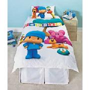 Pocoyo Single Duvet Set - White