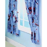 Spiderman 3 Gravity Pair of 66X54IN Curtains - Blue and Red