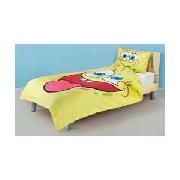 Spongebob Face Single Duvet Cover Set - Yellow