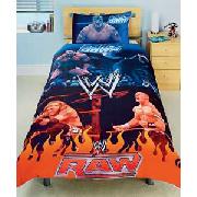 Wwe Raw Wrestling Single Duvet Cover Set - Multi