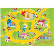 Noddy 'Village' Rectangular Rug