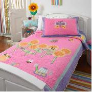 Freckles by Dorma - Butterfly Garden Bedspread Double Set