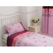 Butterfly Satin Single Bedlinen Set