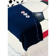 Photographic Football Print Applique Fleece Throw