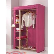 Pink Canvas Double Wardrobe