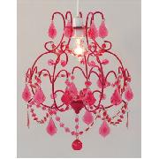 Pink Flock Chandelier