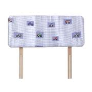 Blue Gingham Transport Headboard