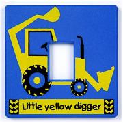 Little Yellow Digger Light Switch Cover