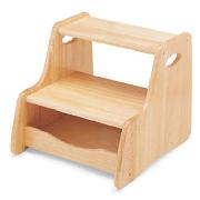 Natural Wooden Step Stool