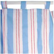 So Long Sailor Sea Stripe Tab Top Curtains