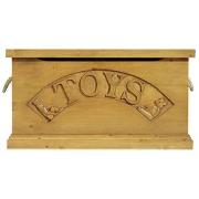 Solid Wood Toy Box with Engravement