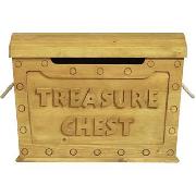 Solid Wood Treasure Chest