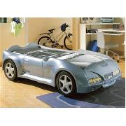 Spider Racing Car Bed In Blue/Grey